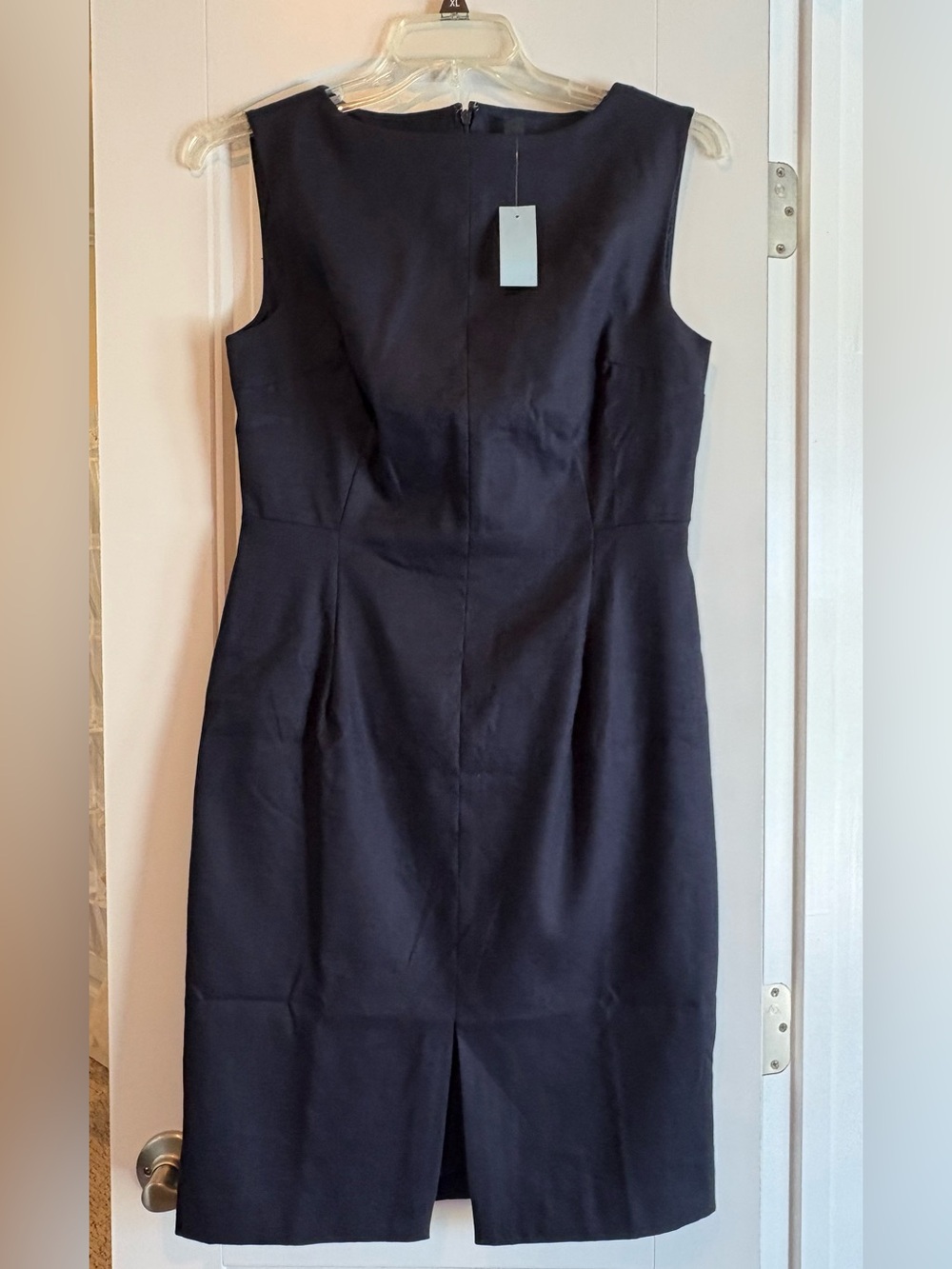 NWT Ann Taylor Navy Sleeveless Sheath Dress
